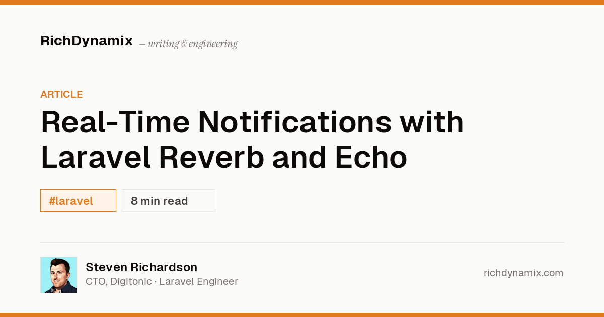 Laravel Reverb Notifications Tutorial: WebSockets Without Pusher ...