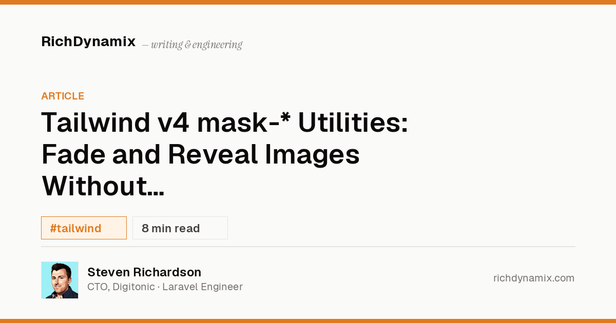 Tailwind Mask Utility: Fade Images Without Custom CSS | RichDynamix